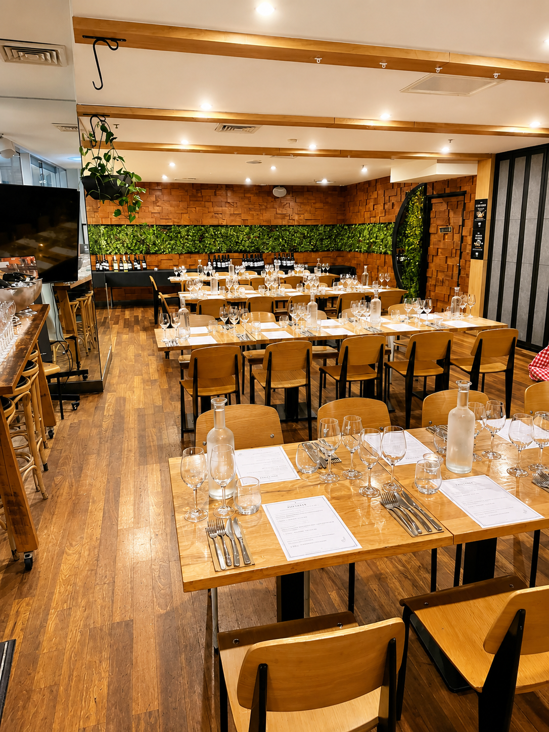Fox's Den event dining setup