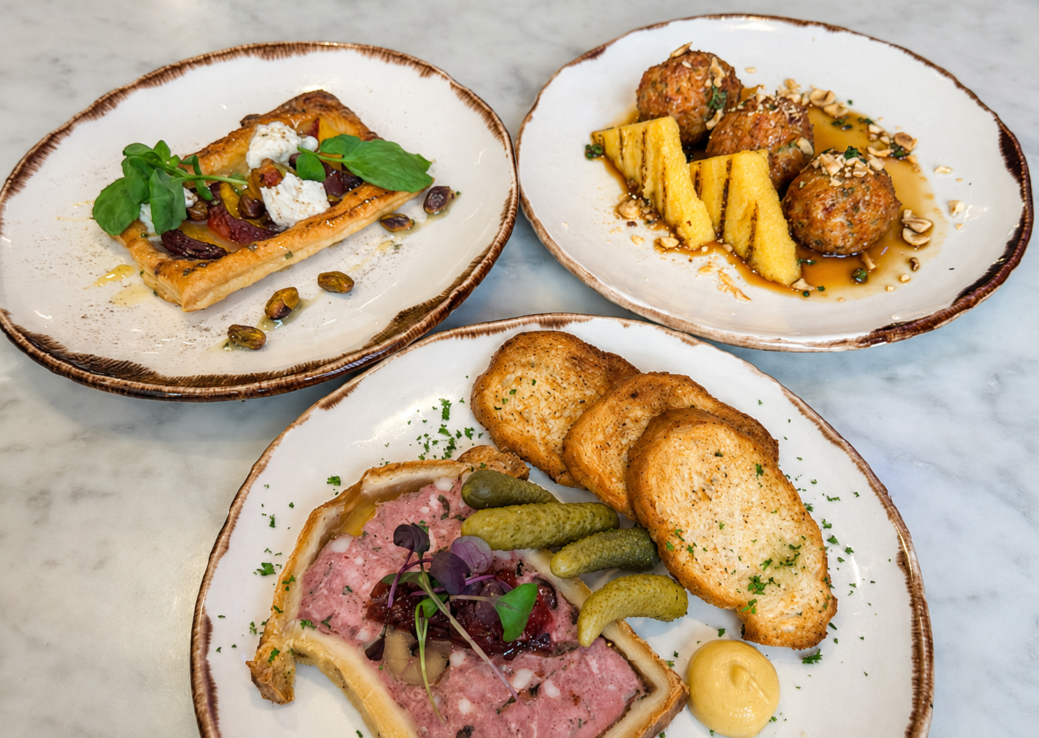 Festive choice menu dish at Henry and the Fox