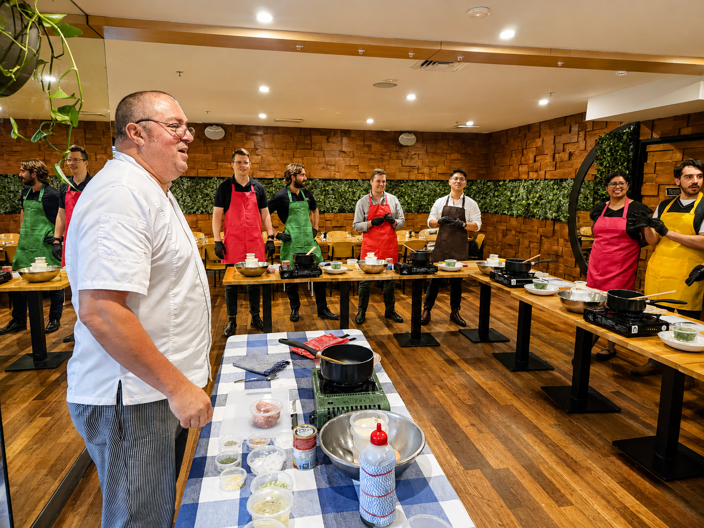 Executive Chef Malcolm Williams leading a cooking masterclass