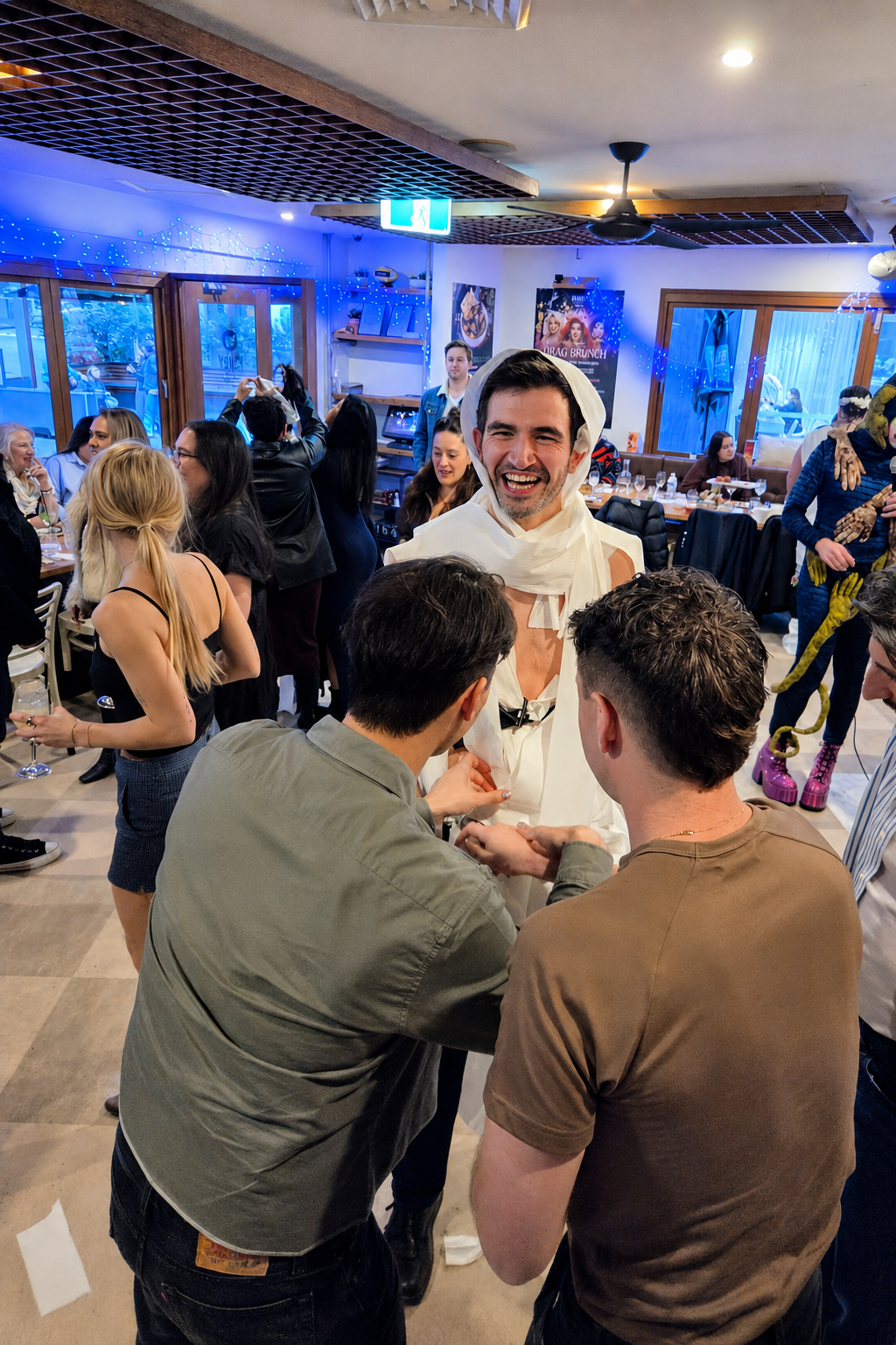 Guests taking part in Sip, Sip Queens at Henry and the Fox